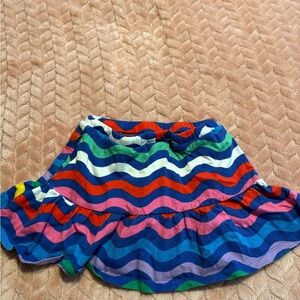 Mini Boden Multicolor Striped Mini Skirt